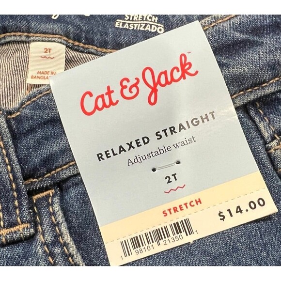 Relaxed Boys Straight Fit Jeans Size 2T - Picture 3 of 3